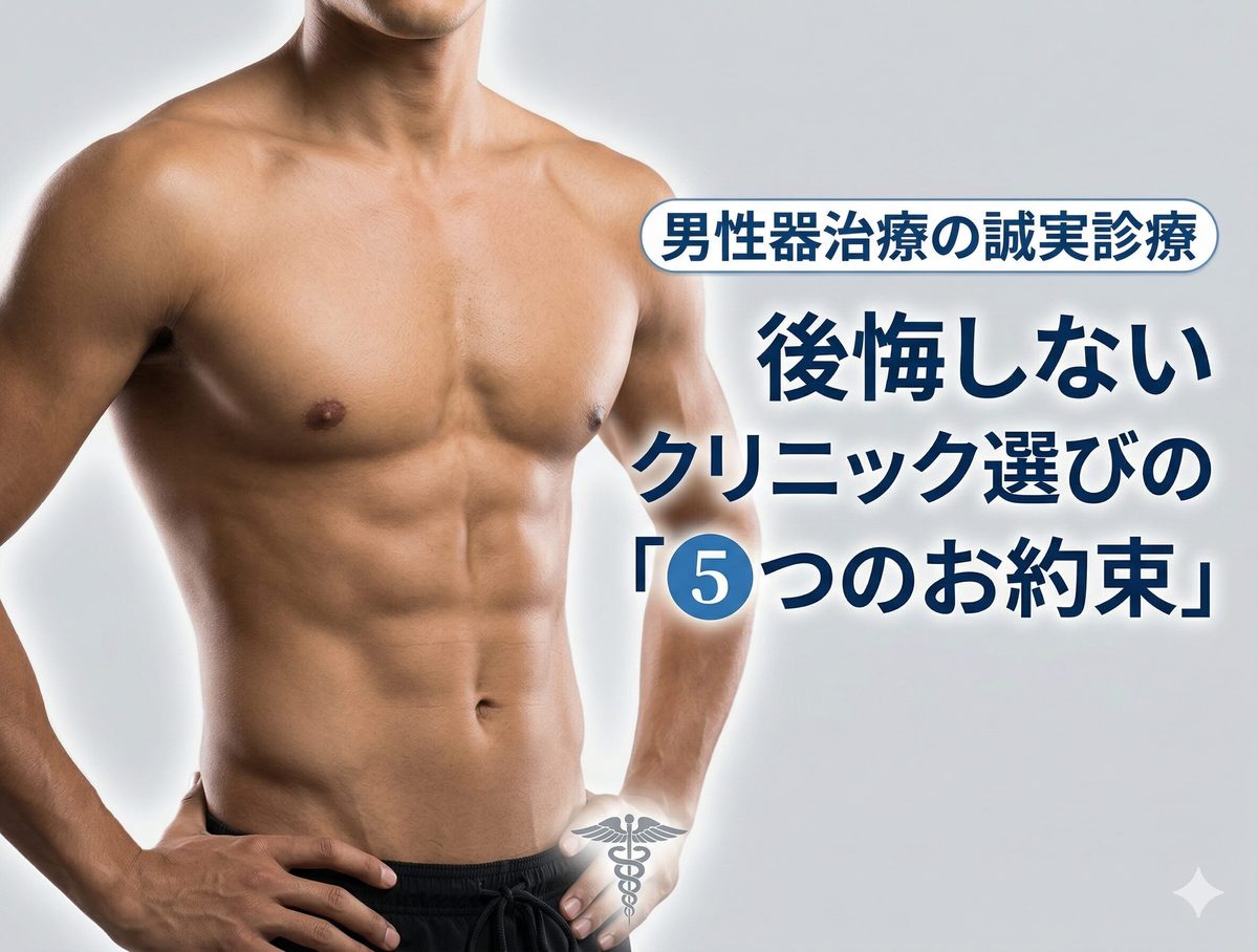 お茶の水美容形成クリニックが選ばれる理由｜男性器治療で後悔しないためのクリニック選びと当院の5つの約束